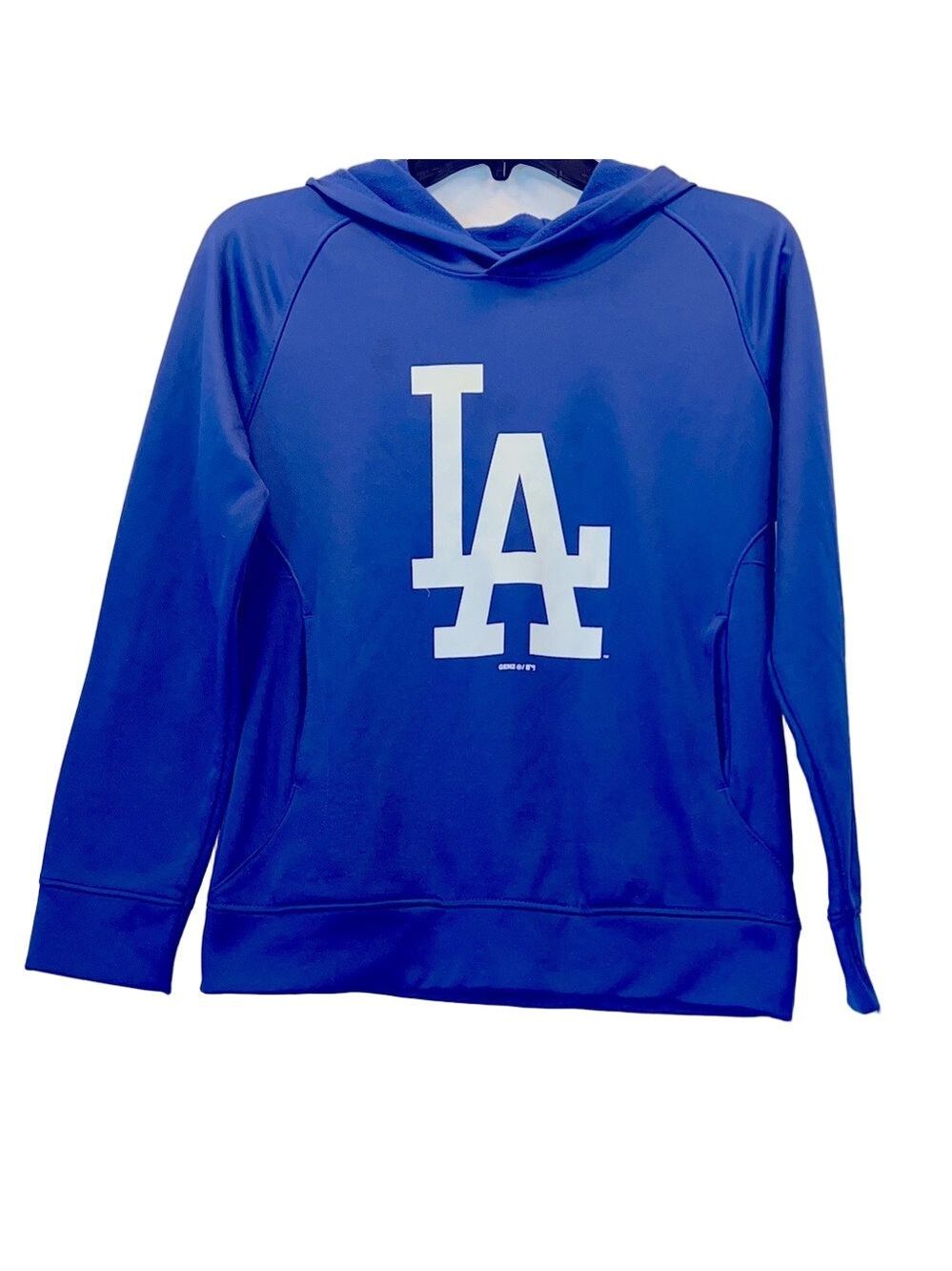 Dodger Blue Hoodie with LA Logo, Youth Medium (10/12)
